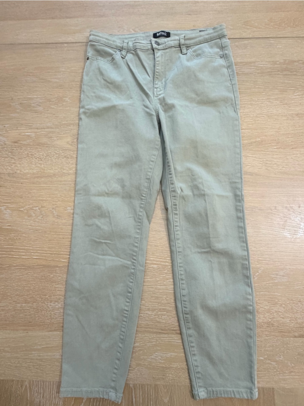 Buffalo David Bitton Havana High-Rise Ankle Skinny Jeans in Light Beige - Picture 2 of 7
